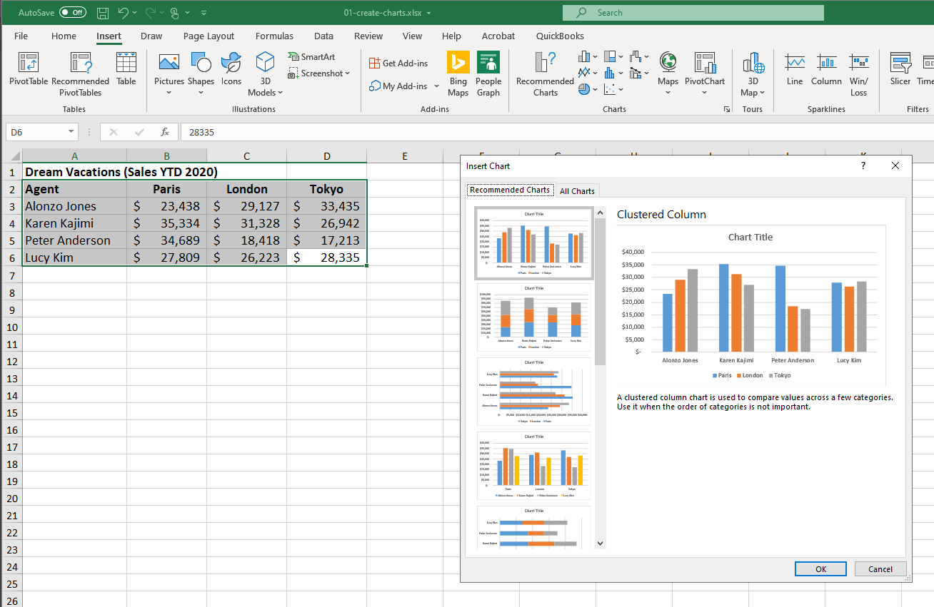 Step 2: Select Your Chart Type