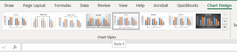 Step 3: Click the Change Chart Style Button