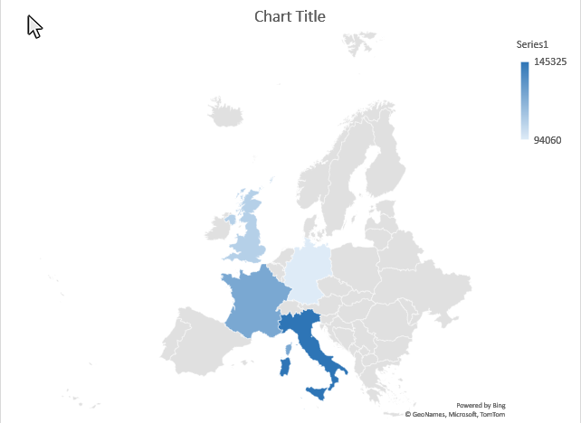 Step 1: Click on a blank area of the chart