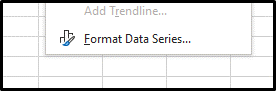 Step 1b: select the Format Data Series.