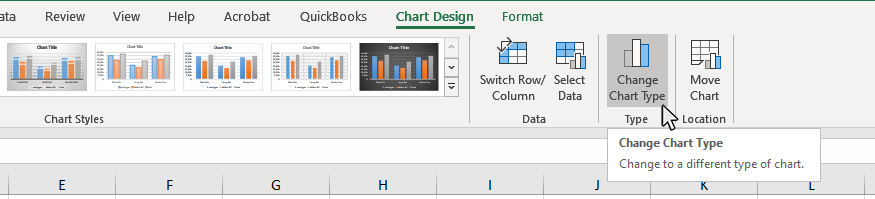 Step 3: Click the Change Chart Type Button