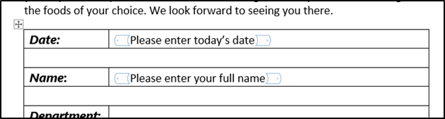 Add instructions to the plain text control 